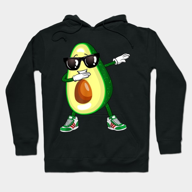 Dabbing Avocado Shirt Funny Vegan Food Lover Tee Kids Women Hoodie by craiglimu